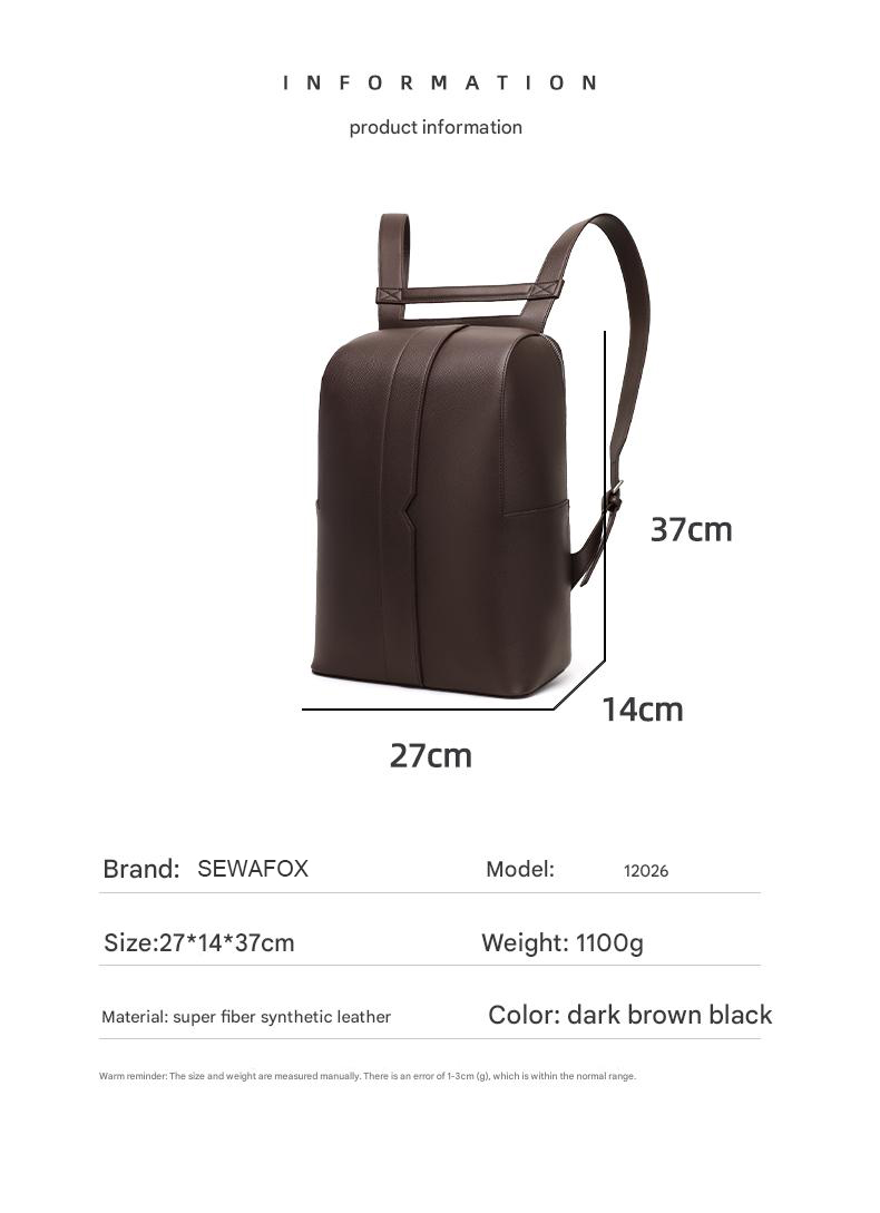Men's business casual waterproof laptop backpack