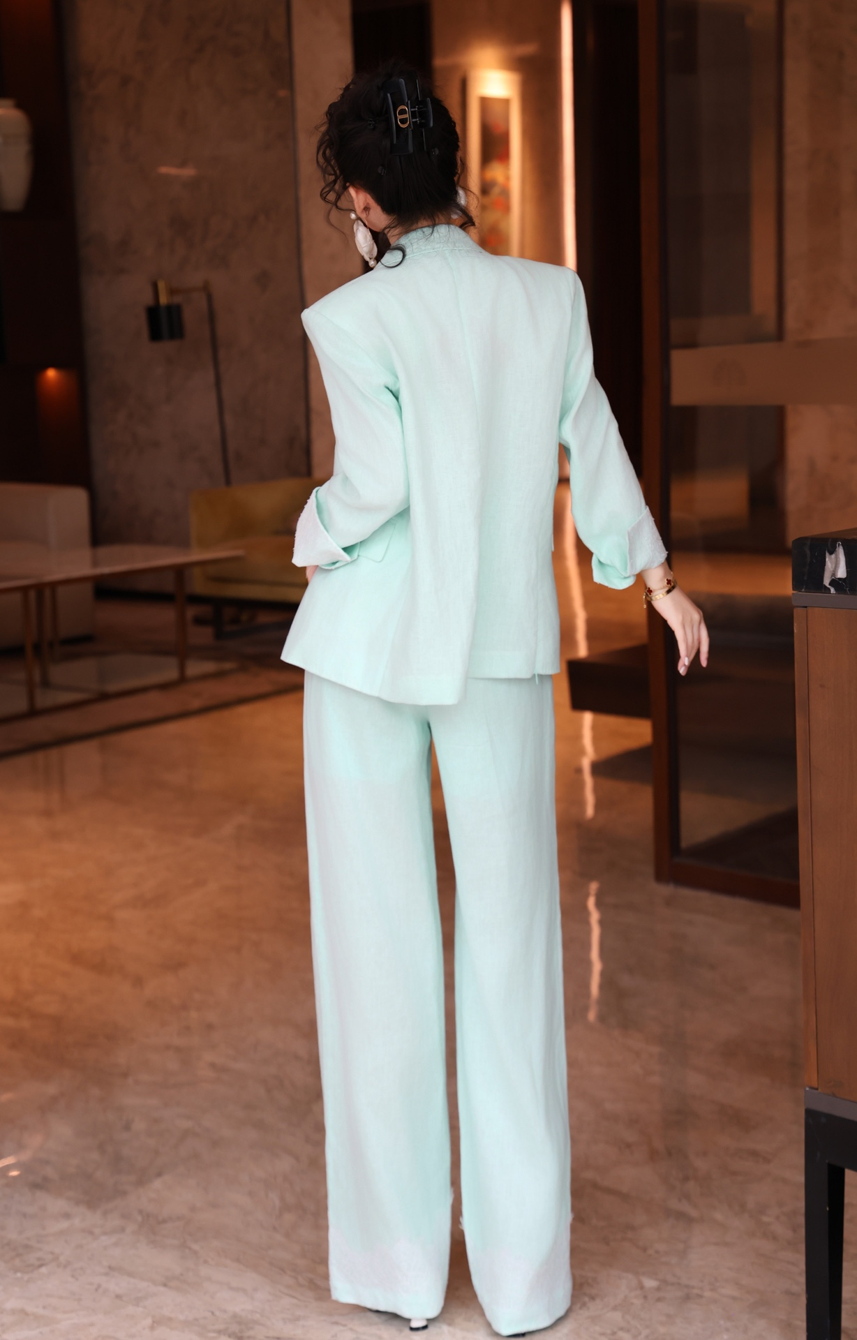 womens blazer womens casual suits business Vogue Paris 2025 Fashion Week Show Customized Fashion Tailored clothing M59