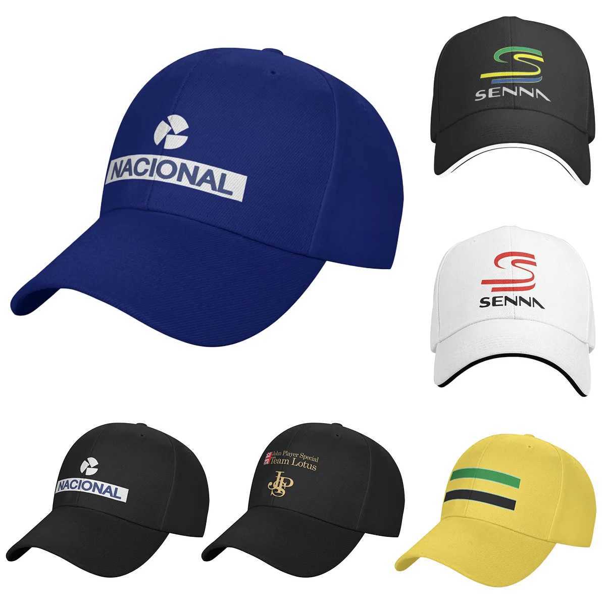 Ayrton Senna Nacional Baseball Cap Unisex Hip-Hop Trucker Worker Cap Hats Adjustable Polyester Fishing Hat High Quality HatsT251125