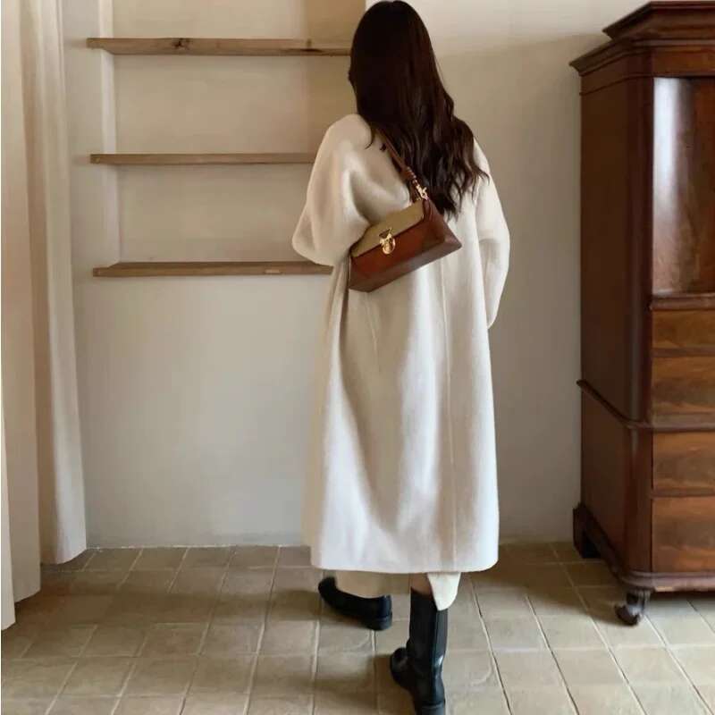 Women Shoulder Bag Korean Style Retro Brown PU Leather Vintage Female Small Axillary Fashion Ladies Gold Lock Handheld Bags