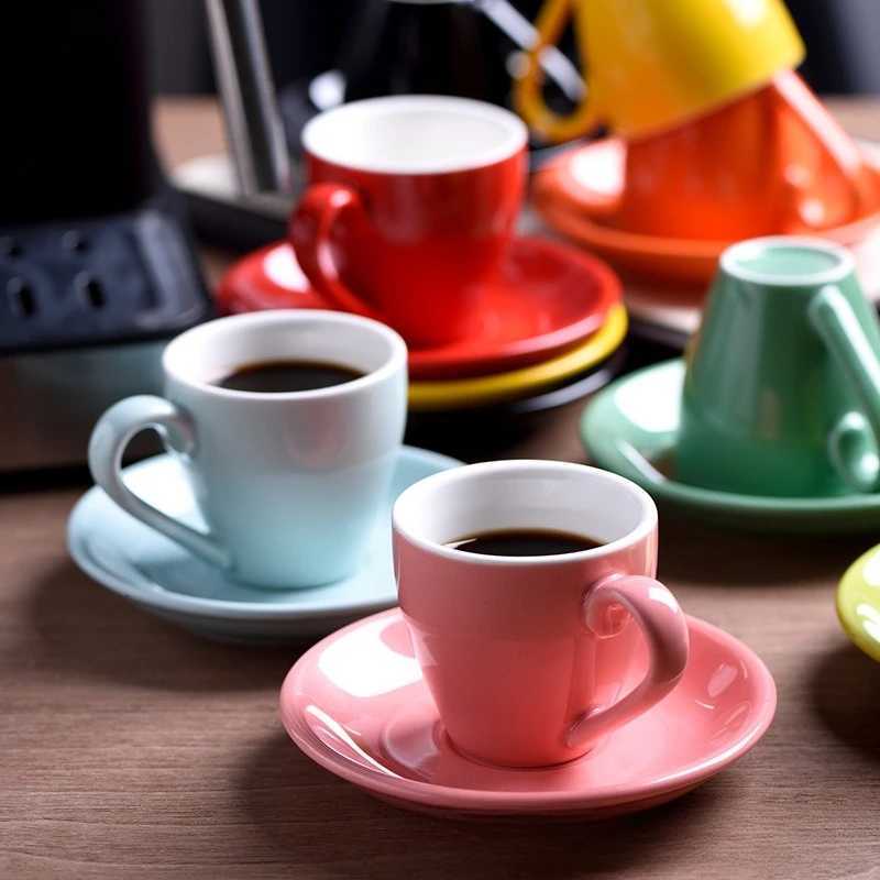 80cc European Creative Extra Strong Cup Mug Latte Cup Coffee Cup Set Latte Cup Ceramic Cup Y251125