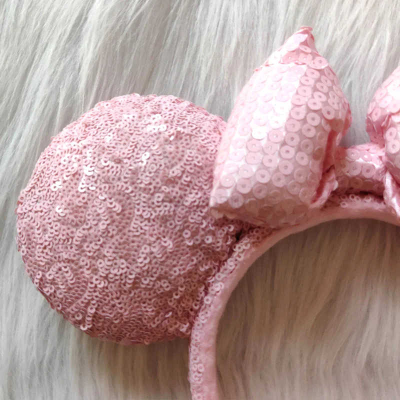 Disney Pink Butterfly Sparkle Mickey Mouse Headband Disney Minnie Earband Headband Childrens Decorative Gift X250425