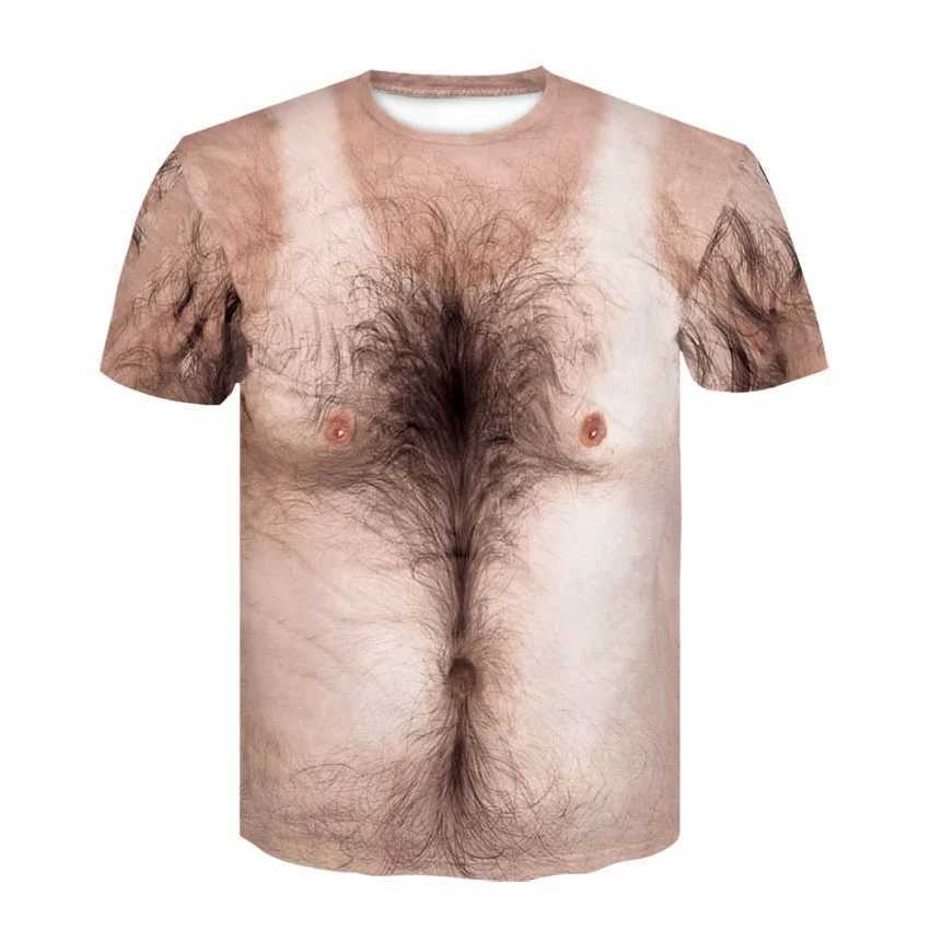 Mens 6-pack Abdominal Muscle T-shirt 3D Printed Short Sleeve Fitness Running Sports Leisure Loose Short Sleeve Comfortable Stone W250425