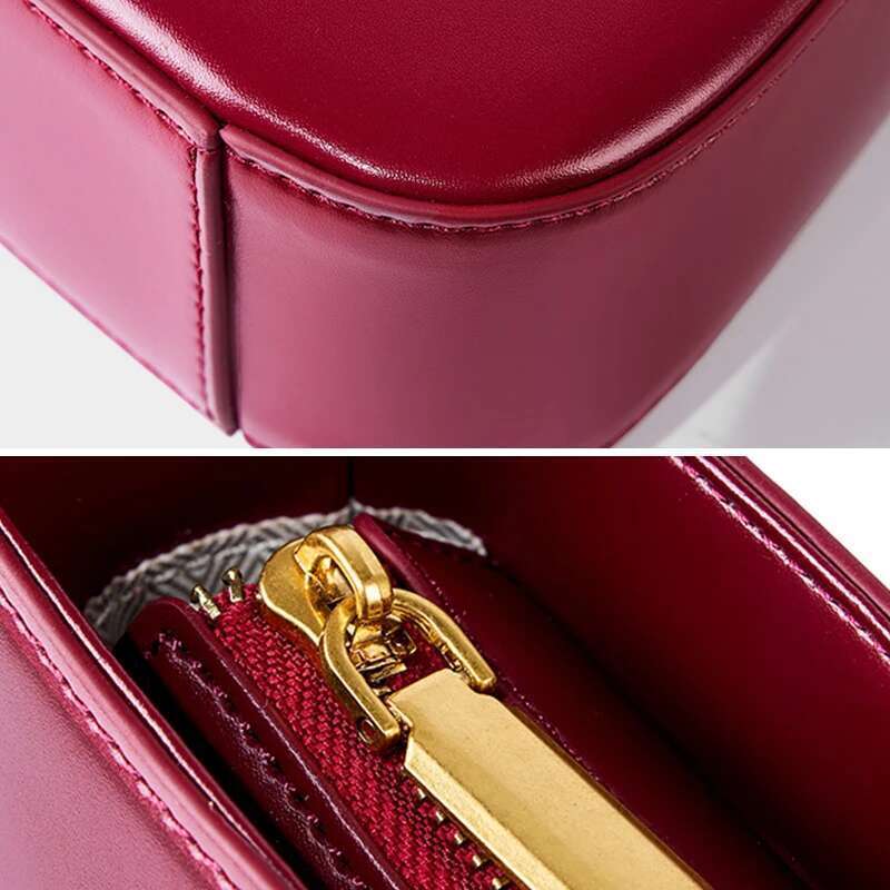 Genuine Leather Women's High-Quality Cowhide Shoulder Bag Designer Bags Women 2024 Trend Female Handbags 2690