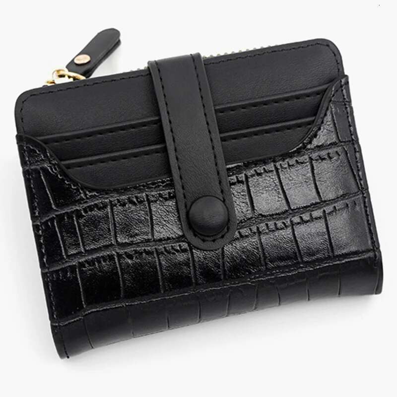 Women Short Wallet Small Fashion Brand Leather Purse Ladies Card Bag For Clutch Female Money Clip 2024