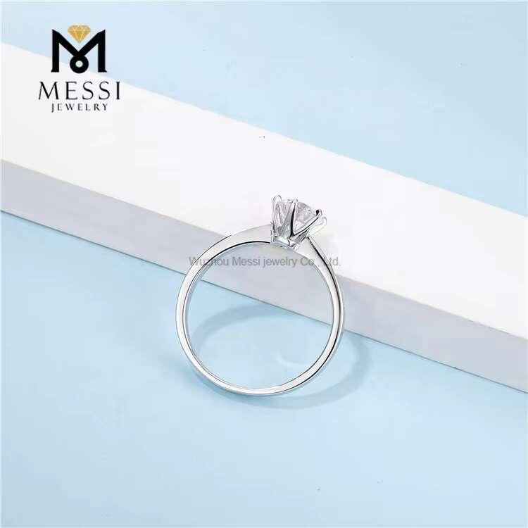 New Moissanite Diamond Silver Jewellery 925 Sterling Silver Moissanite Ring