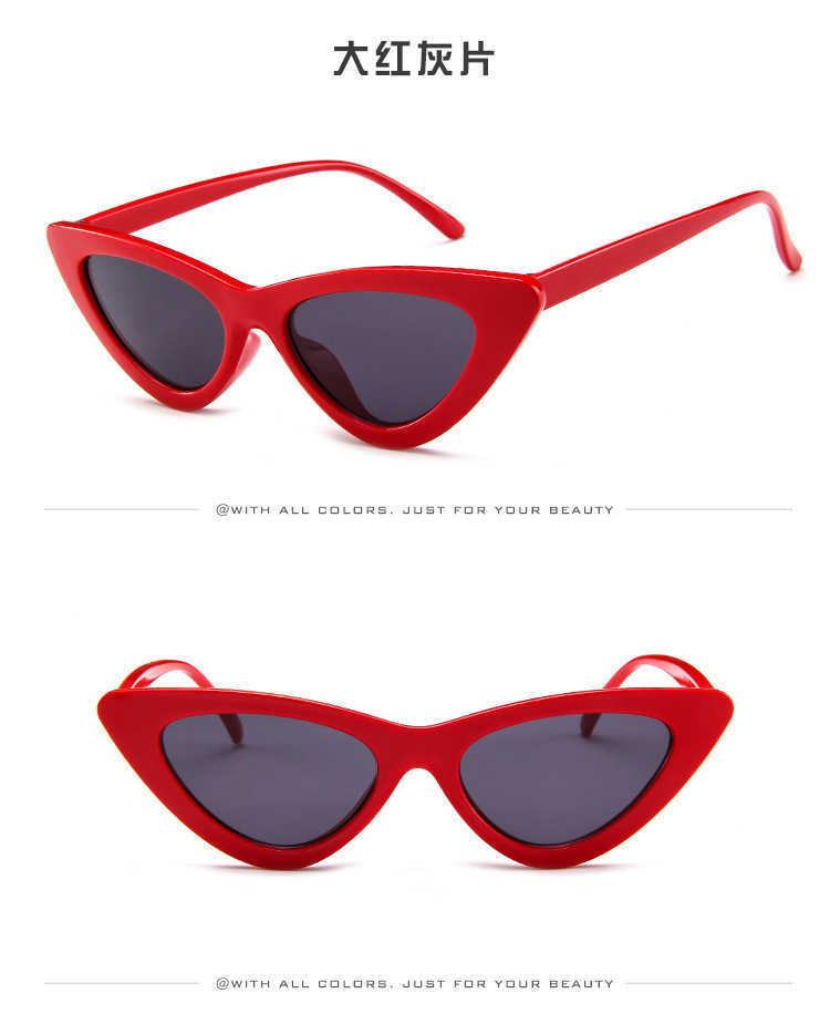 Vintage White Cat Eye Sun Glasses for Women Vintage New Fashion Small Half Frame Eyewear Trending Travel Sexy Woman SunglassesX241213