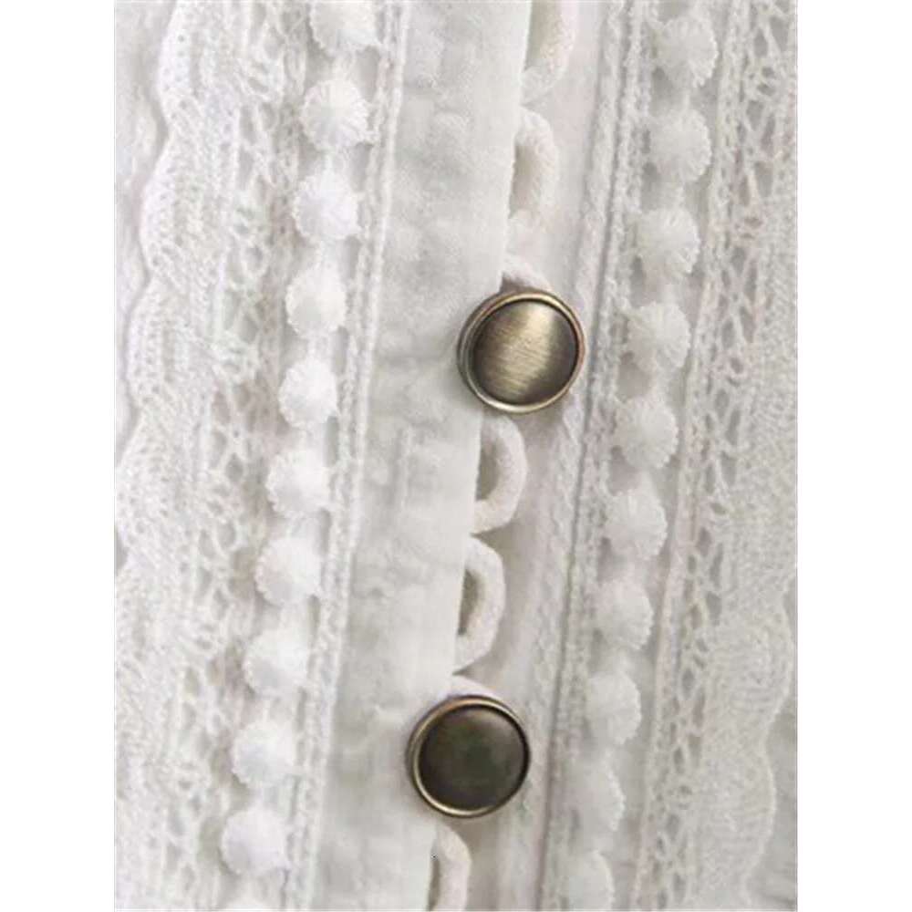 Plus Size Women's Clothing Shirts V-Neck Spring And Summer Solid Cotton Top With Self Jacquard Texture Non-Stretch Cardigan 4Xl