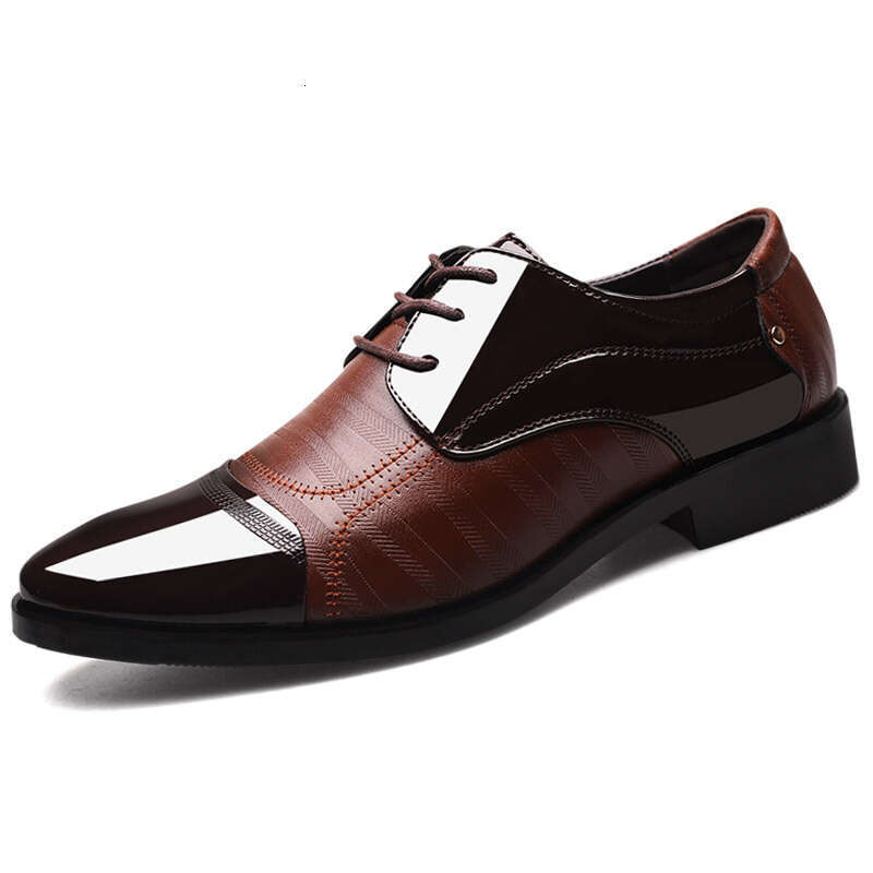 New Large Business Dress Leather Pointed Men's Step on Casual Lazy Shoes