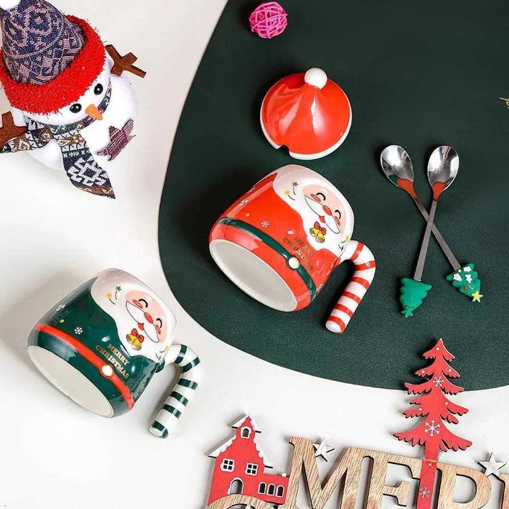 Creative Santa Claus mug gift box Christmas gifts ceramic cups souvenirs water cups holiday presents New Y251125