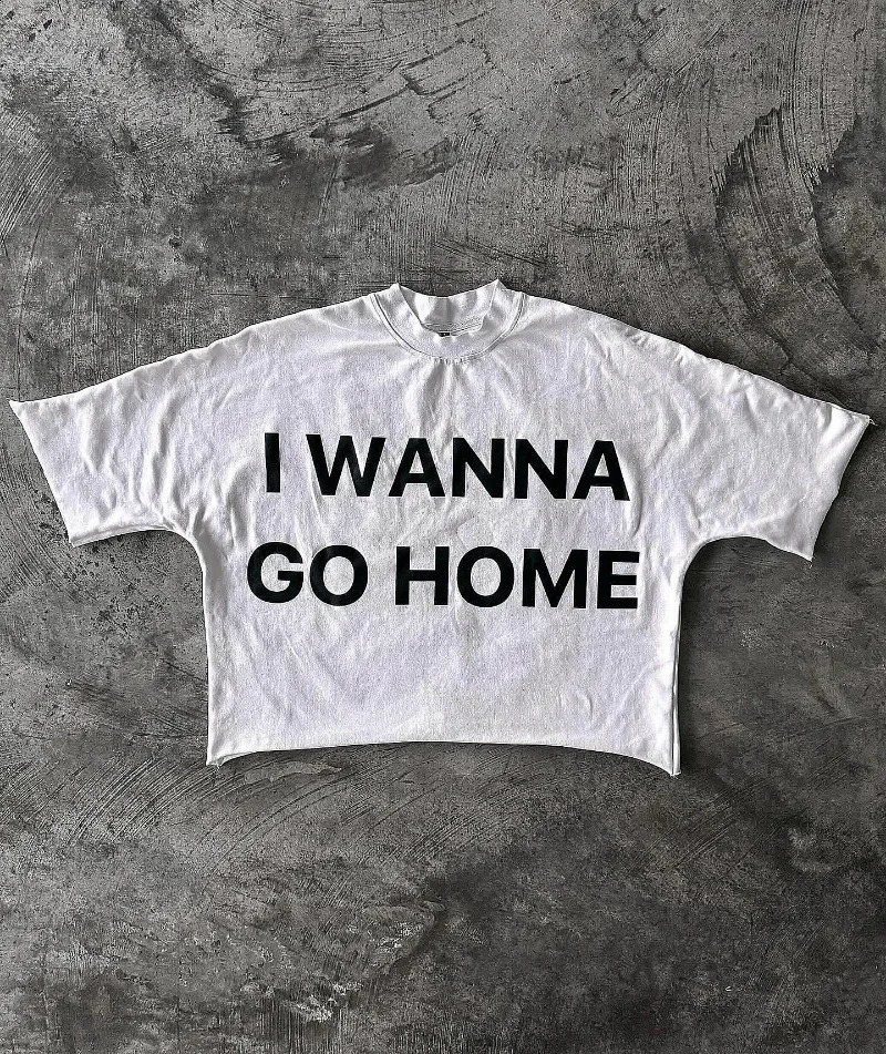 Y2K Street Clothing Letter Printed Graphic T-shirt Mens Spring and Autumn Fashion Gothic Loose Large Round Neck Short Sleeve Womens 250423