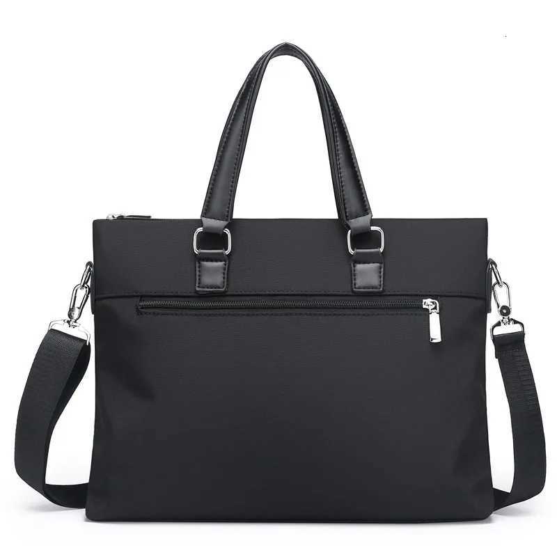 New Mens Bags Oxford Cloth Handheld Horizontal Briefcase Business Bag Mens Waterproof Oblique BriefcaseT251125