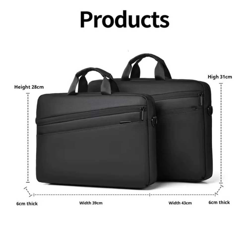156-173 Inch Laptop Bag Large Capacity Waterproof Briefcase Bag High Quality Adjustable Shoulder Strap Office HandbagT251125
