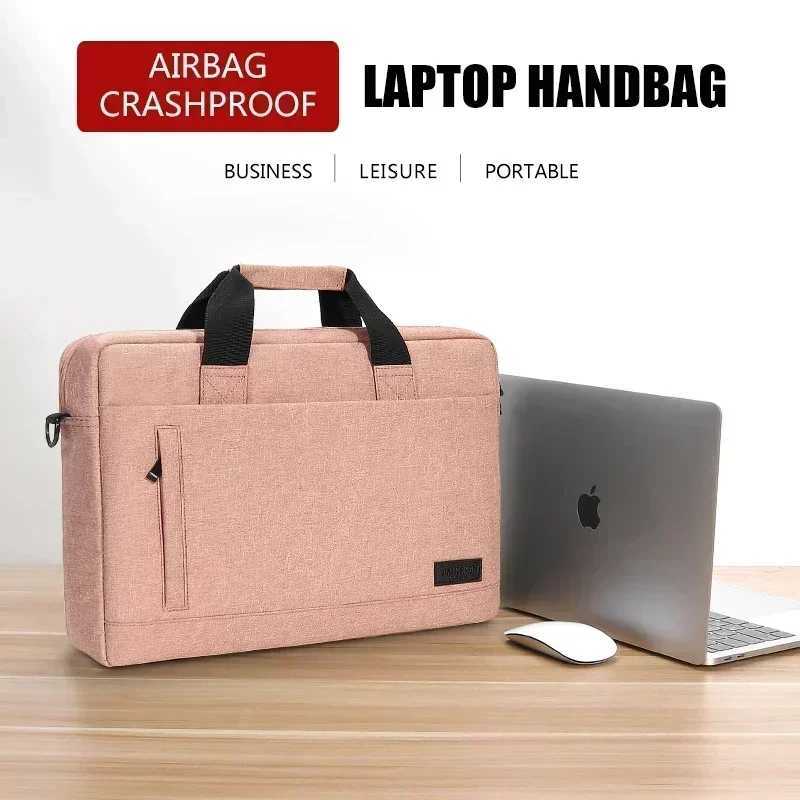 Laptop bag Sleeve Case Shoulder handBag For M1 M2 14 15 156 17 inch Macbook Air Pro 133 Asus Dell Notebook BriefcasesT251125