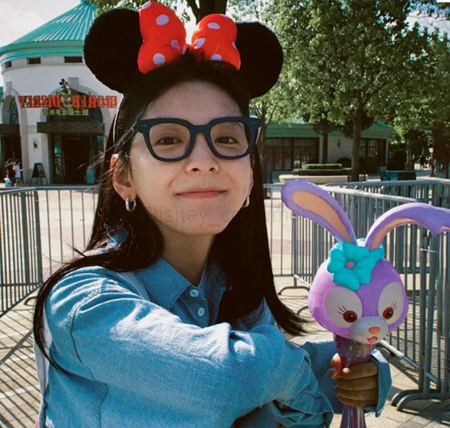 Disney 2023 Disney Mouse Ear Headband Girl Adult 5-inch Polka Dots Bow Hair Festival Party Travel DIY Hair Accessories X250425