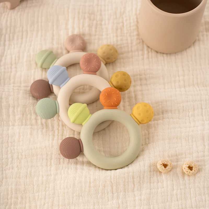 1pc Baby Teething Toys BPA Free Infant Silicone Teethers Easy to Grip Chewing Toy for Boys Girls Newborn Gift Babies Accessories G251125