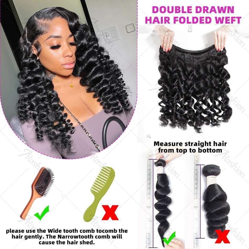 30 34 Inch Loose Wave 100% Human Hair Burmese Raw Virgin Deep Curly 3/4 Bundles Extensions Double Weft Wholesale