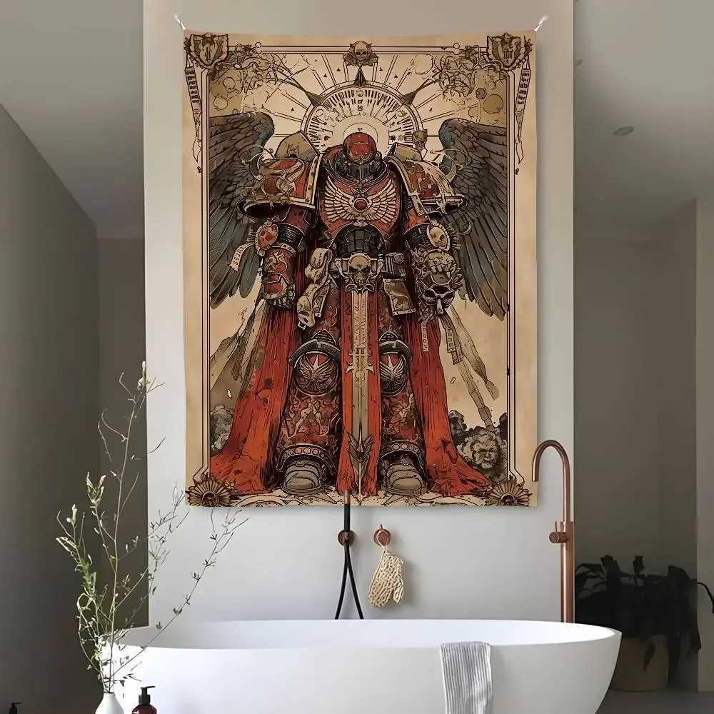 Game T-Total War W-WARHAMMER Tapestry Bedroom Living Bar Garden Outdoor Microfiber festival Decoration Background Art BannerM251125