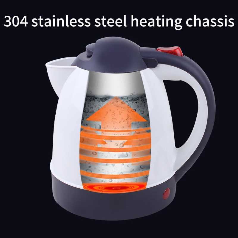 Portable car kettle car big truck 12v24v electric kettle cigarette lighter make tea boiling cup 1000ML C251125