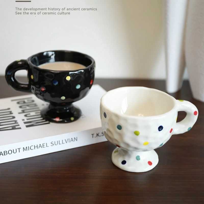 Personzed Creative European Ceramic Mug Hand Drawn Irregular Drinking Cup Tall Coffee Milk Water Cup Couple Gift 2025 New Y251125