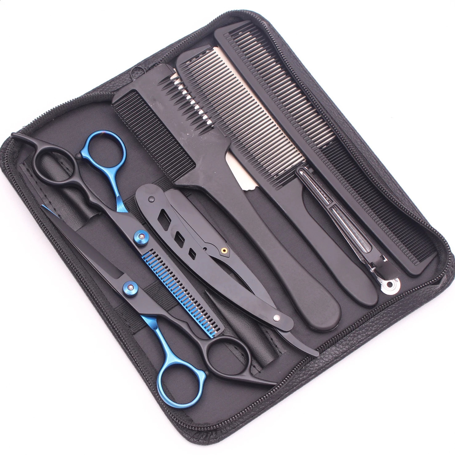 6.0 Hair Scissors Professional Cutting Shears Thinning Hairdressing Haircut Sets Salon Barber Home Japan Steel Drop 250424