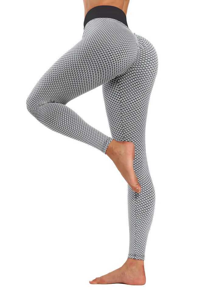 Female hip lifting yoga pants with high waist and legsC250425