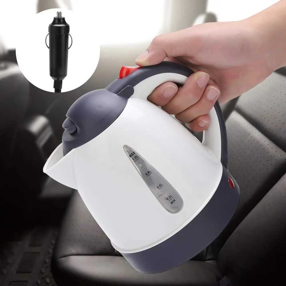 Portable Car Electric Kettle Road Trip Travel Cigarette Lighter DC12V/24V Heated Water Tea Coffee Kettle Auto Shut Off C251125