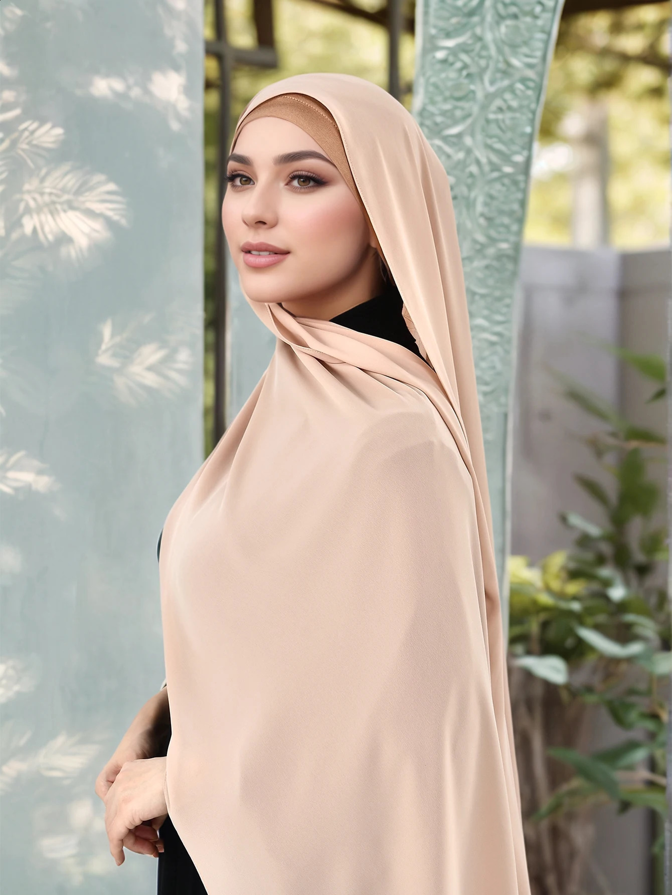 Plain Rhombs Chiffon Hijab Scarf Woman Muslim Hijab Shawls Fashion Tweezers Edge Long Wraps Lady Casual Bandana Islamic Turban 250424