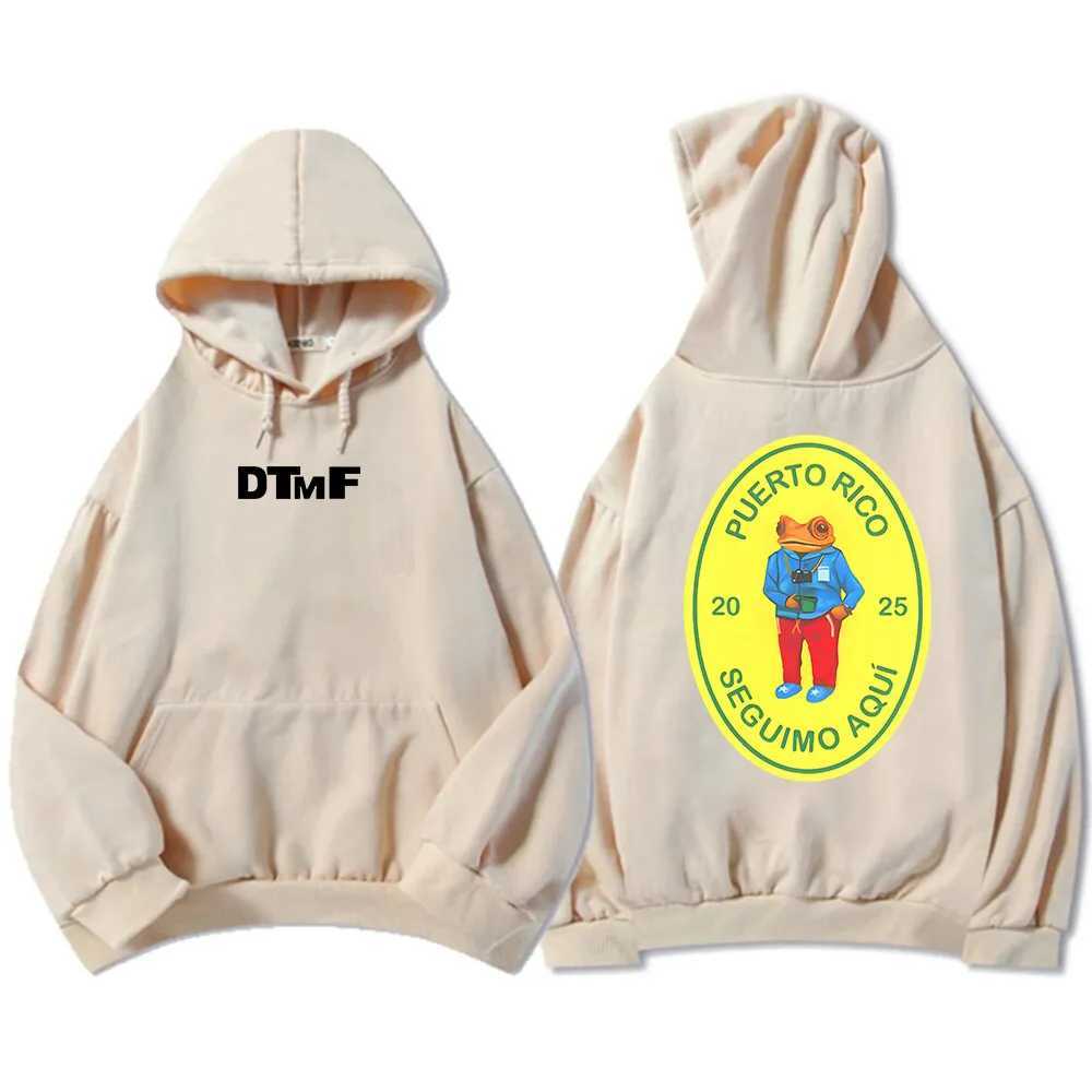 DTMF Deb Tirar M s Fotos 2025 New Album Hoodies Bad Rabbit Singer Printed Sportswear Mens and Womens Wear Sudaderas Hombre Mens Wear M250425