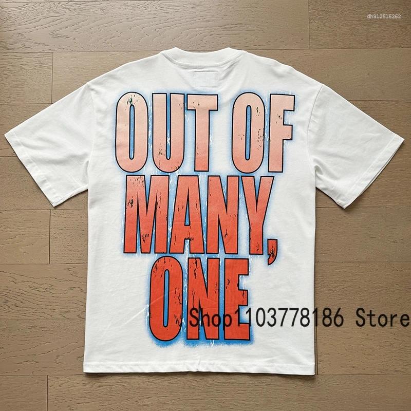 Men's T Shirts 2025 Short Sleeve Unisex American Abstract Colorful Skull Print Top Tee Summer Trend Streetwear