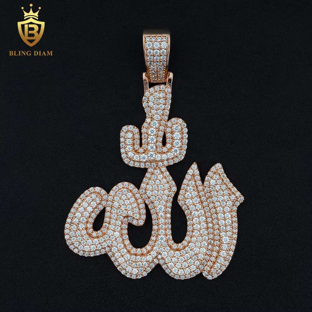 Pass Diamond Tester VVS Moissanite Pendant Symbol Charm Hip Hop Jewelry S925 Diamond Iced Out Pendant