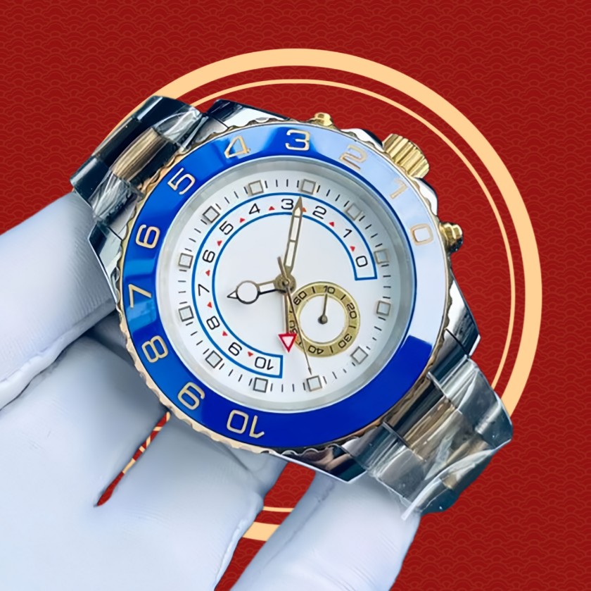 Luxury Mens Automatic Mechanical Watch with Sapphire Crystal Stainless Steel Case & Luminous Dial - Size: 44mm watches