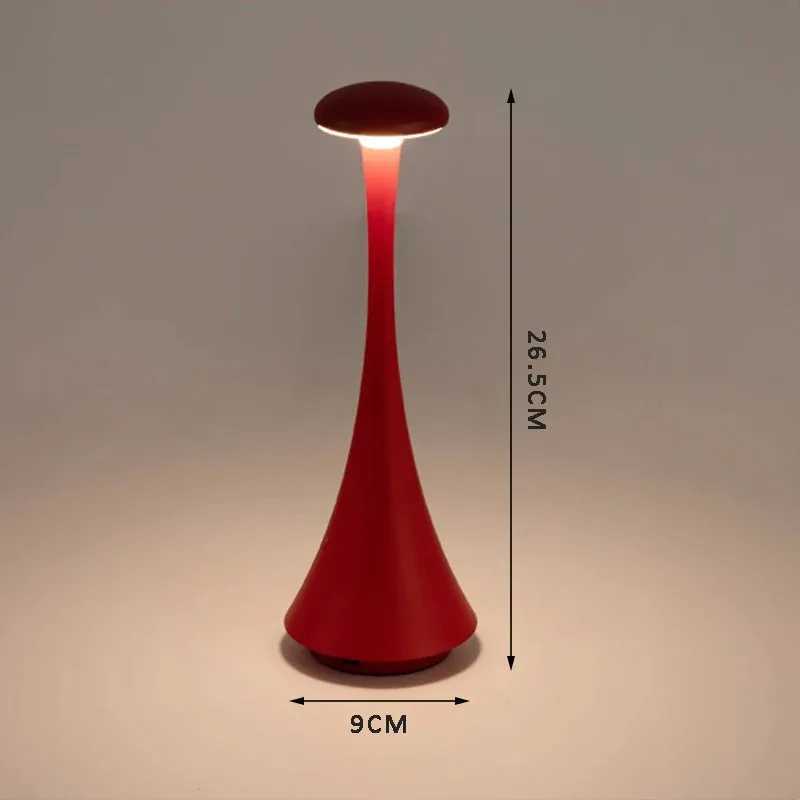 New Arrival Mushroom Table Lamp Rechargeable Wireless touch Lamp Creative Lamp USB-C Desk Lamp Hotel Bedroom Atmosphere Light C251125