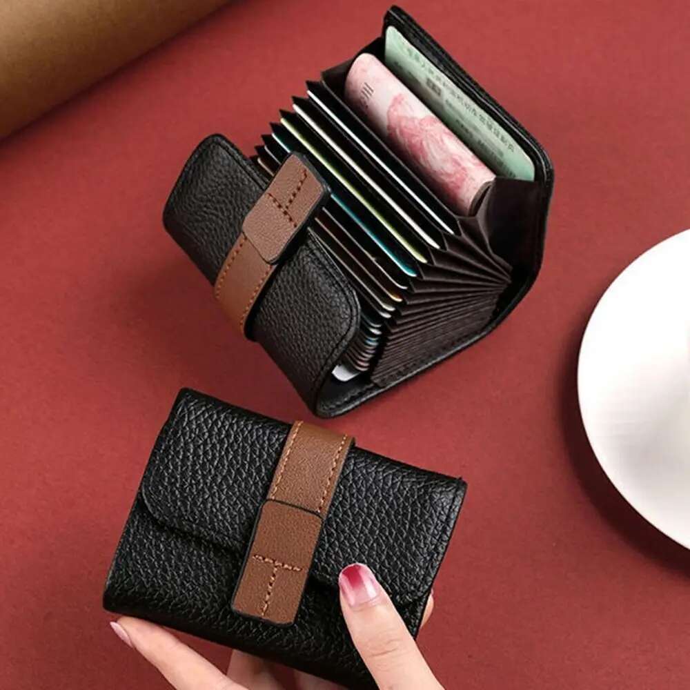 Multi-Card Slot Credit Bag PU Leather Small Wallet Coin Purse Card Holder Wallets