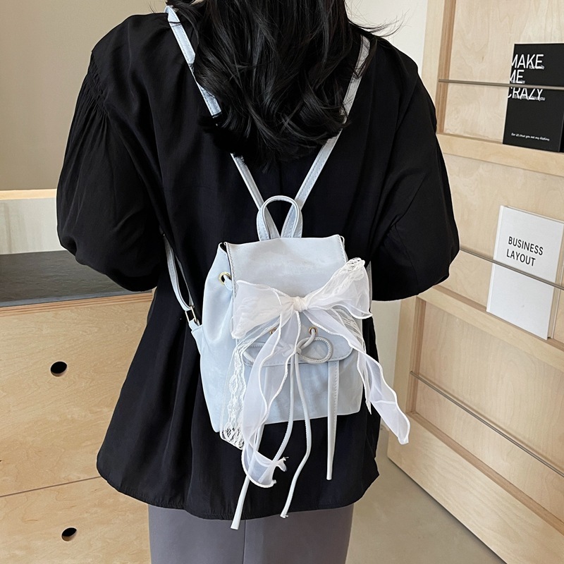 2025 New Designer Bag Free Delivery Shoes By Niche Design Beautiful 2024 Casual Small Backpack Popular Bow Personalized Female Travel Bag