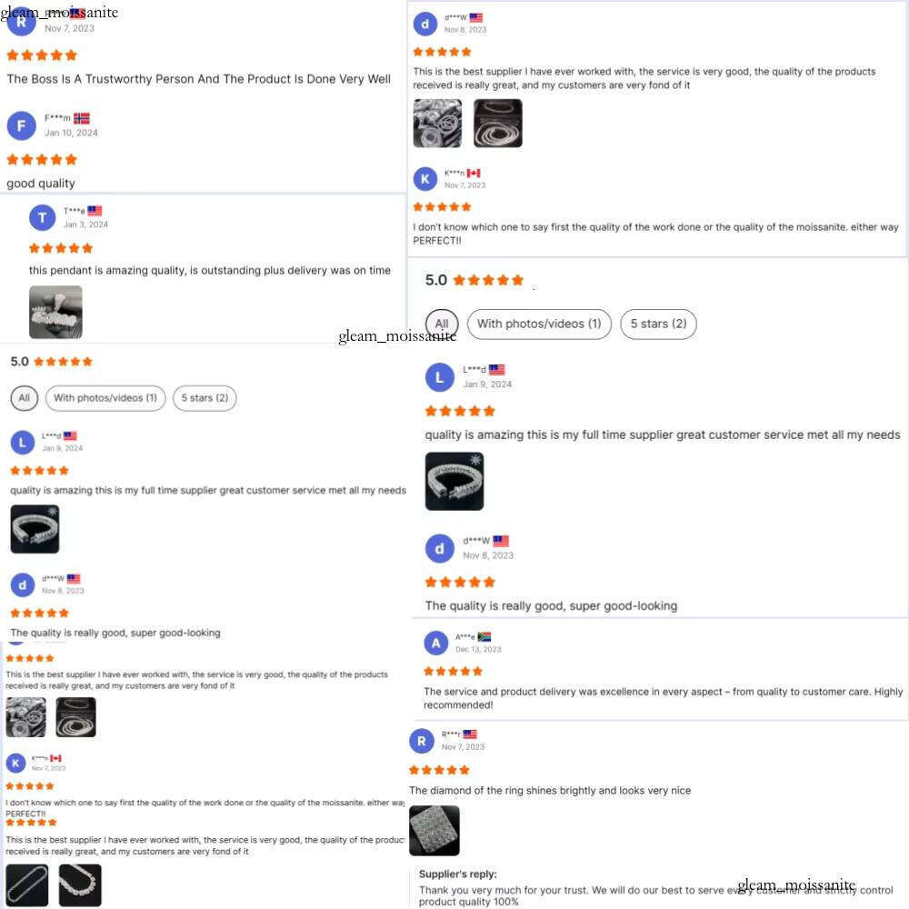 Mosanite VVS Moissanite Sterling Sier Fashion Hip-Hop Lion Head Animal Chain Pendant Charm