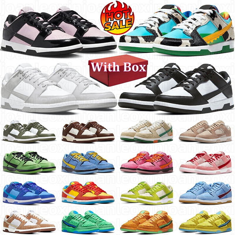 Free shipping designer shoes casual mens trainer women sneakers duncks white black blue grey pink green tennis jogging walking shoe