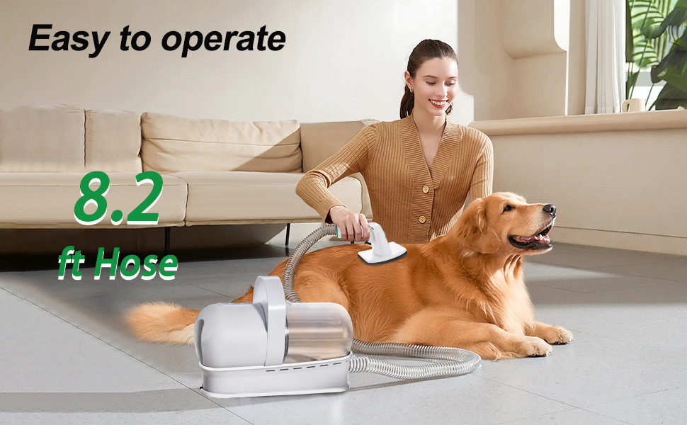 7 in 1 Multi-function Pet Grooming Set for Dogs and Cats, Vacuum Shaver and Grooming Scissors
