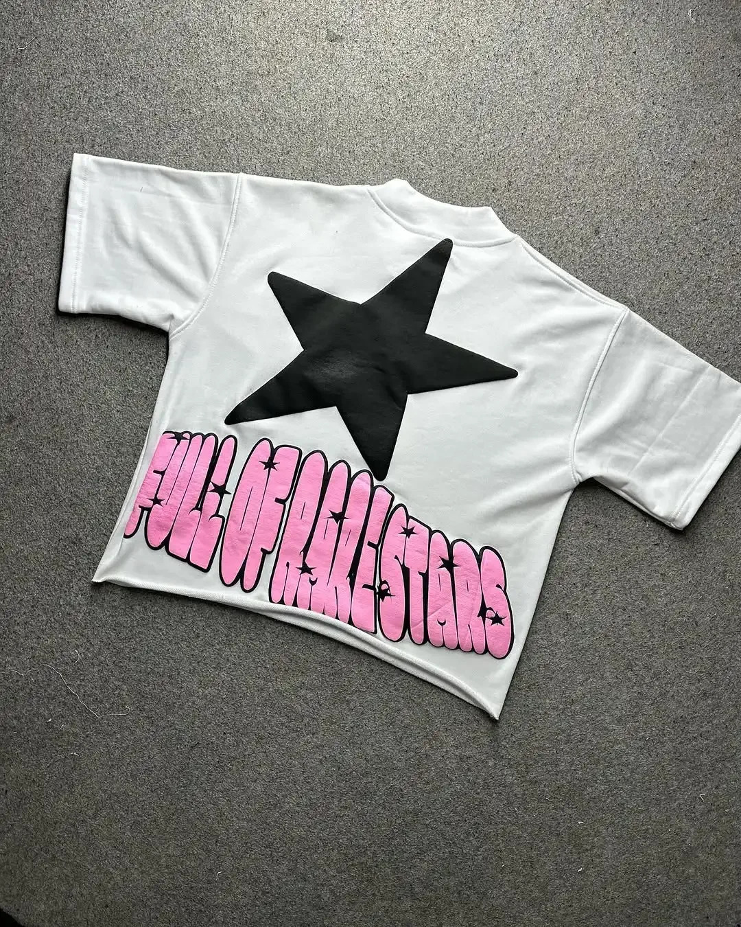 Harajuku GRS Mens T-shirt Harajuku Fashion Kawaii Pattern Printed Short Sleeve High Quality Cotton Round Neck T-shirt Top 250423