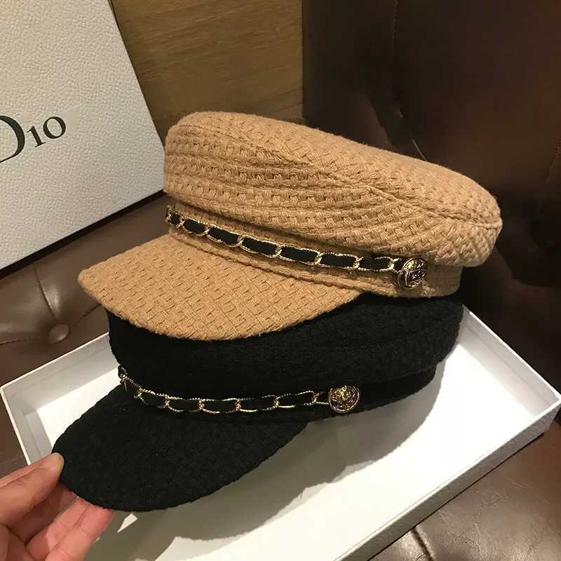 British Style Beret Hat for Women Vintage Octagonal Flat Cap Autumn Winter Warm Fashion Newsboy Painter Caps Daily Casual J251125