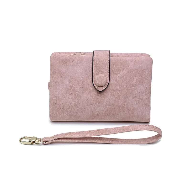 New Women Wallets Short Hasp Pu Leather Purses Multifunctional Large Capacity Money Bag Small Solid Coin Card Holders Carteras