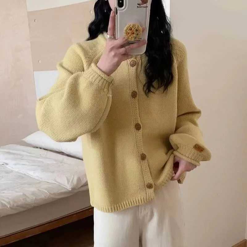 Button Up Cardigan Sweater for Women Cozy Knitted Long Sleeve Single Breasted Sweater Jacket Autumn Winter Casual Chic OutfitT251125