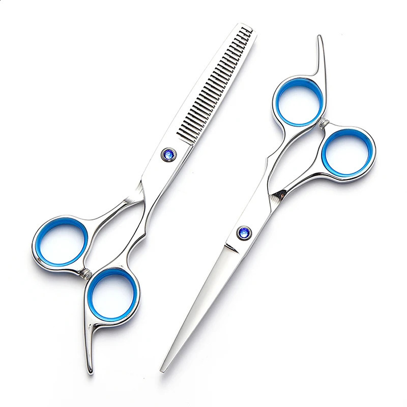 6Inch Hair Scissors 4CR Steel Barber Shears Thinning Dual Edge Professional Haircut Kit for Home Salon 250424