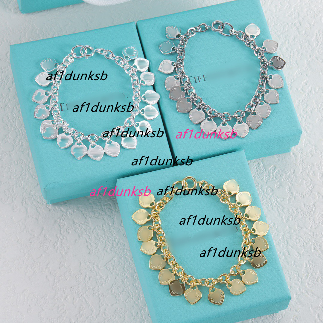 designer charm bracelets luxury jewelry for men women gold silver woman bracelet heart thick chain tiffamy tiffanyx tiffanys personality tiffamy and co tiffanyx
