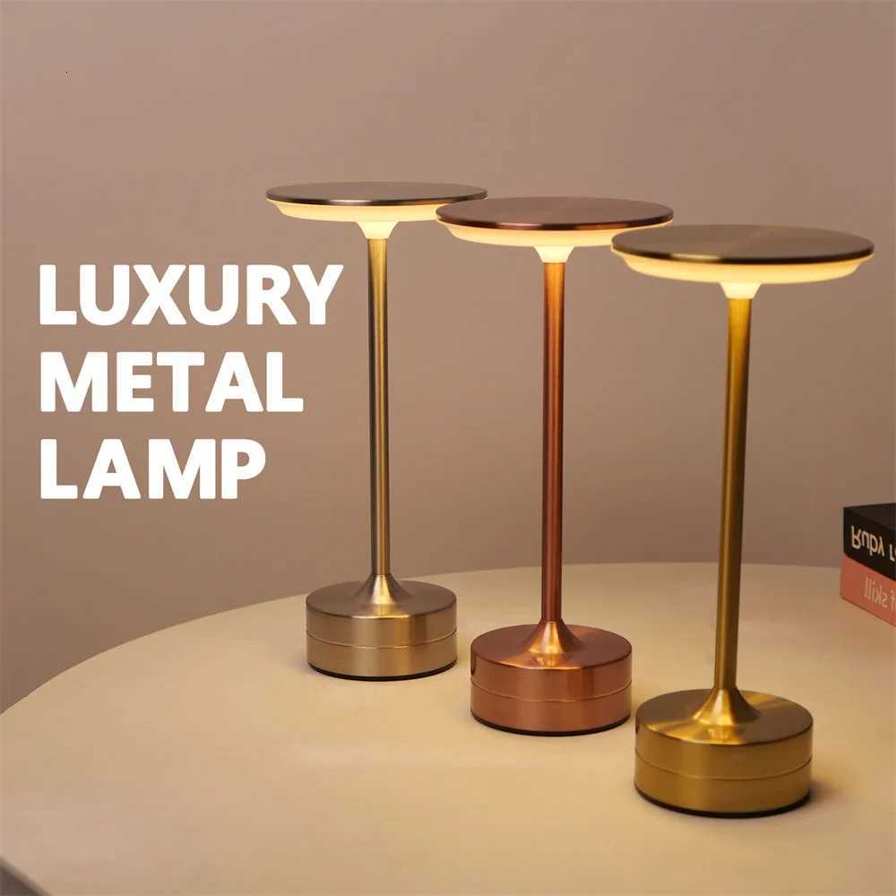 Simple charging LED Desk Lamp restaurant bar desk lamp dimming atmosphere retro portable charging touch USB desk lampM251125