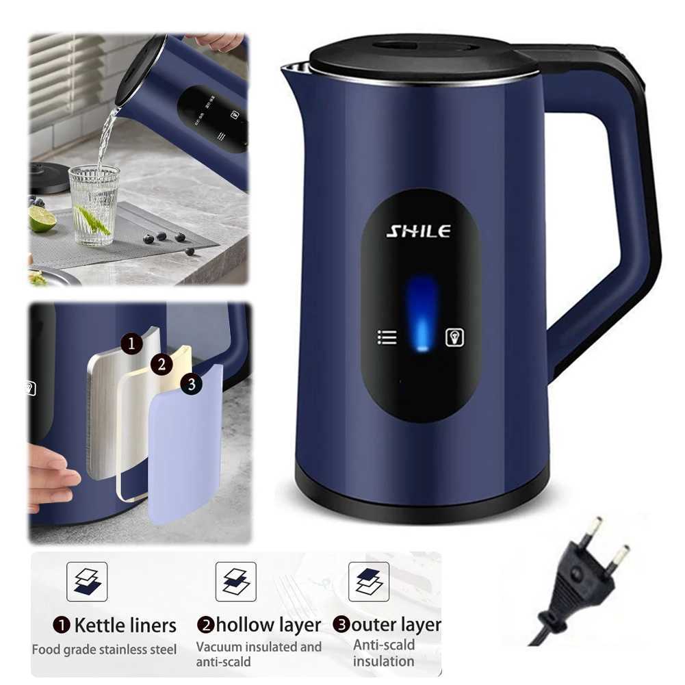 22L Stainless Steel Electric Kettle Hot 1500W Fast Boil Water Boiler Multifunctional Boil Water Pot For Home Making Tea Coffee C251125