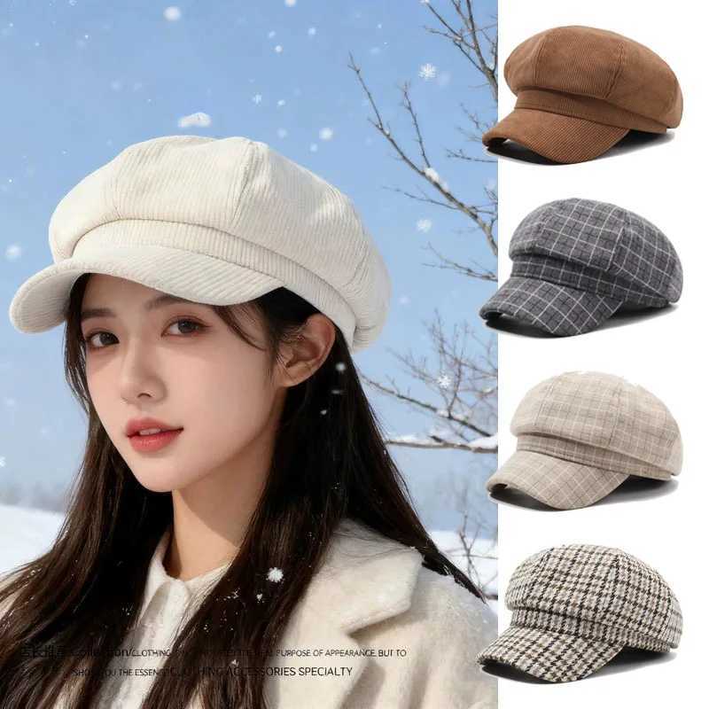 Womens Hat Berets For Autumn And Winter Beret Female Navy Hat Fashionable Casual Octagonal Retro Hats Peaked Cap Boina Gorras J251125