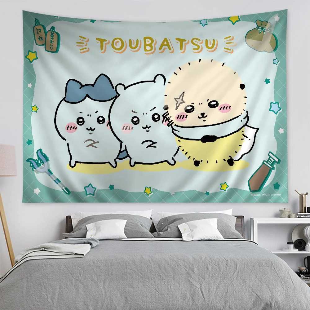 Cute CChiikawaS Cartoon Tapestry Bohemian Wall Tapestries Mandala Wall Hanging SheetsM251125