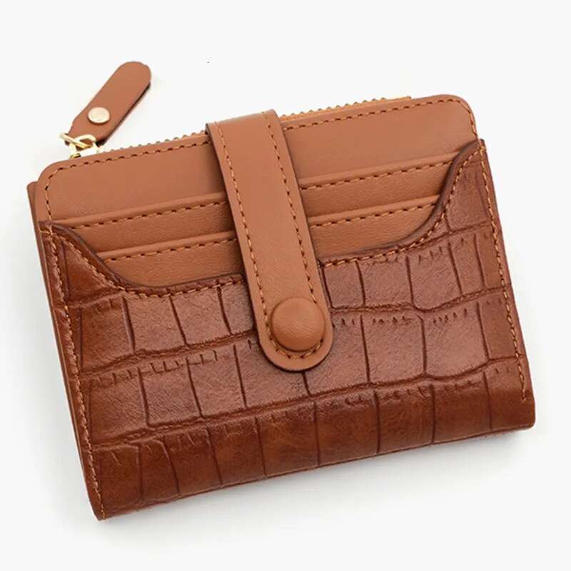 Women Short Wallet Small Fashion Brand Leather Purse Ladies Card Bag For Clutch Female Money Clip 2024