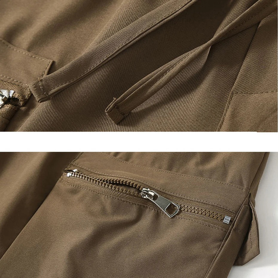 Summer Cargo Shorts Men 12XL Plus Size Shorts Fashion Casual Short Pants Male Summer Elastic Waist Shorts Big Size 12XL 250420